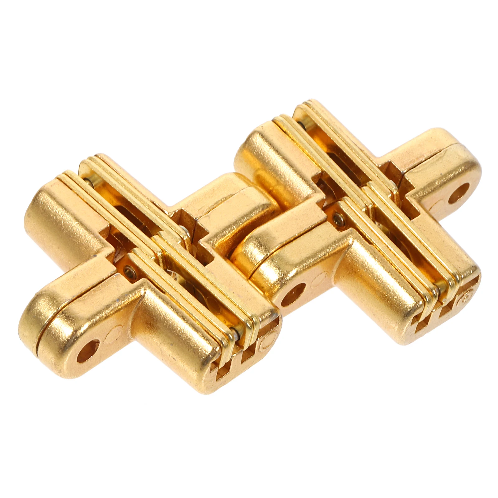 

2pcs Silent Hinges Zinc Alloy Hidden Door Cabinet Furniture Hardware Durable Thickened Design Replacement Barn Doors
