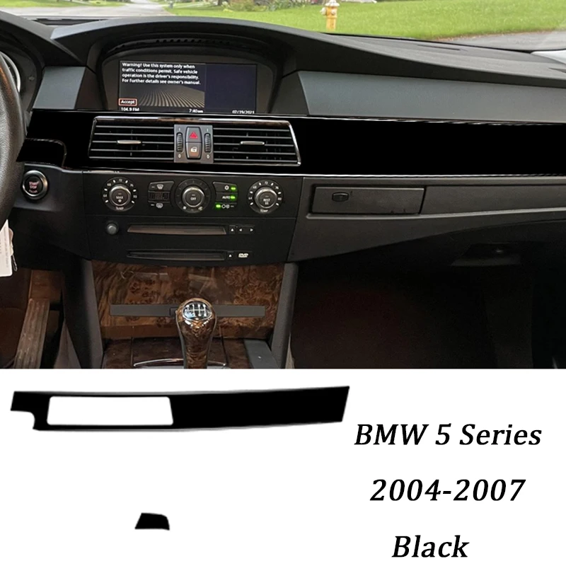 

Центральный воздуховыпускной отверстие автомобиля, панель приборной панели, декоративная крышка для BMW 5 серии E60 2004-2007, аксессуары для интерьера, наклейка