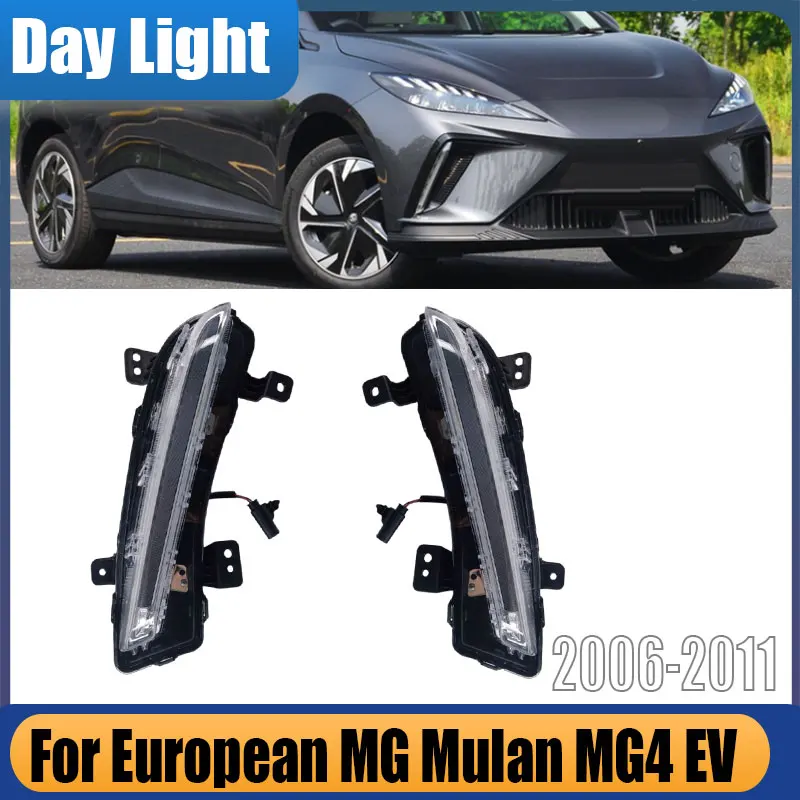 

For European MG Mulan MG4 EV 2022 2023 Front Bumper Daytime Running Light Front Fog Lights Driving Light Signal Lamp Assembly