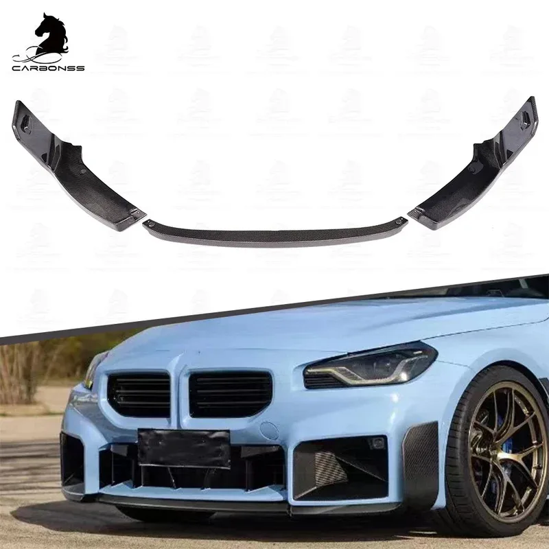 

Hot sales car G87 Auto carbon fiber Bumper Lip body kits MP Style Carbon Front For M2 2022+