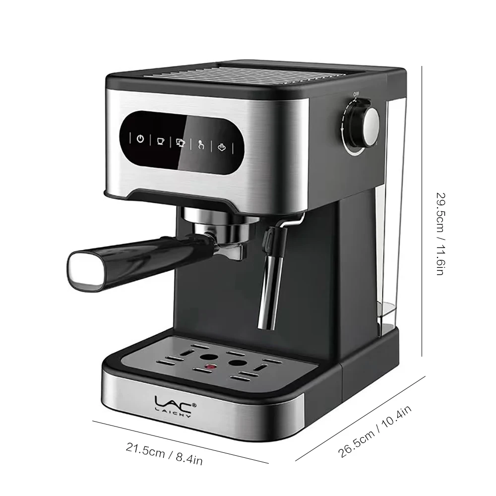 LAC Household High Pressure Espresso Coffee Maker 15 Bar Italy Bump Espresso Coffee Machine