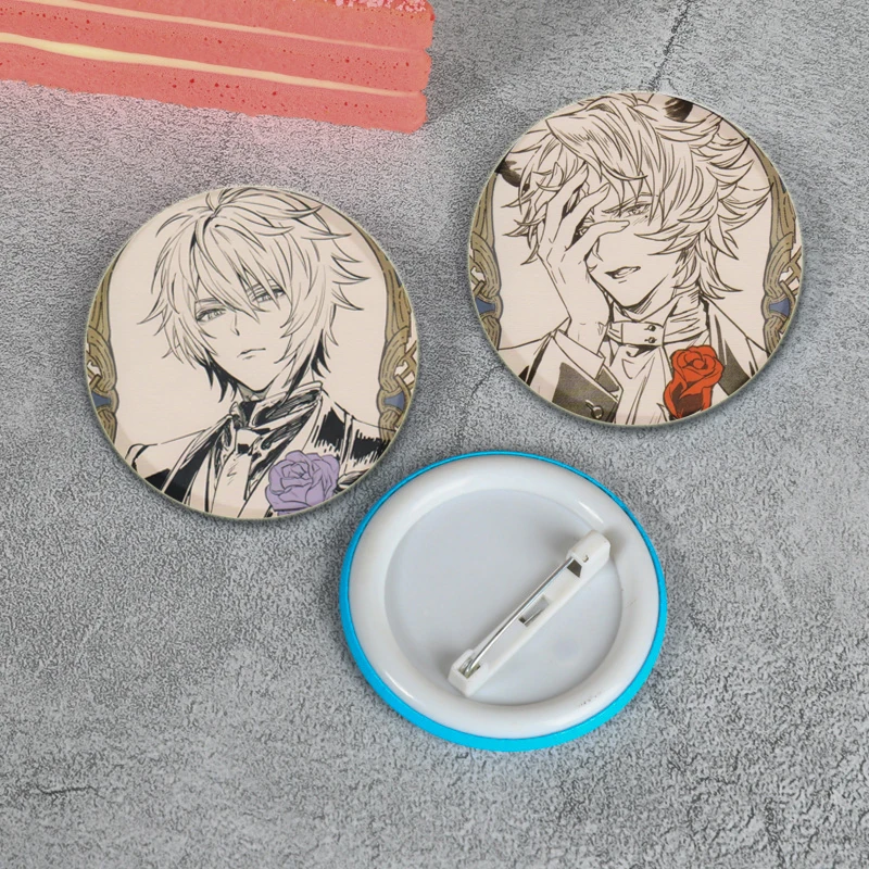 32/44/58mm Anime Granblue Fantasy Simple Button Pin Snap in Design Brooch Daily Stylish Ornament Badge Accessories Jewelry Gifts