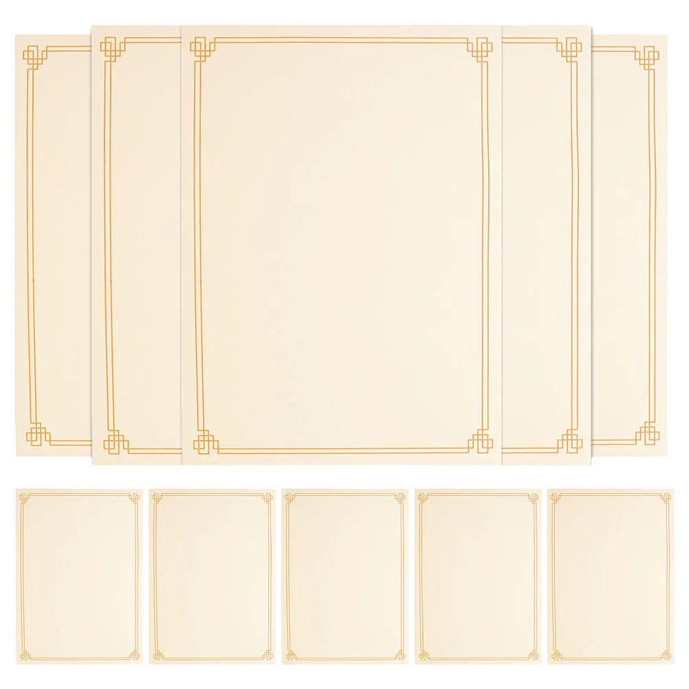 

15pcs Blank Certificate Paper A4 Printable Diploma Cardstock For Academic Awards School Business Recognition Honor Certificate