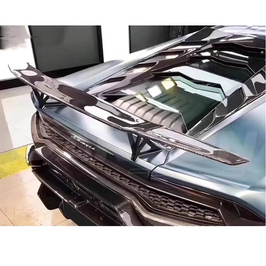 For Lamborghini Huracán LP580 580 LP610 610 carbon fiber Tail fins Rear Spoiler Guide Wing Rear Wing Car Accessories body kit