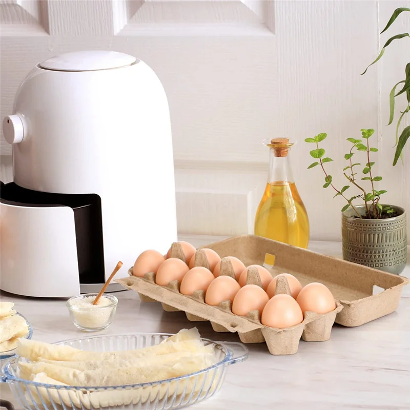 

20PCS Cardboard Egg Cartons Blank Paper Pulp Egg Cartons One Dozen Egg Cartons Container Empty Egg Tray Pulp Egg HolderJAS