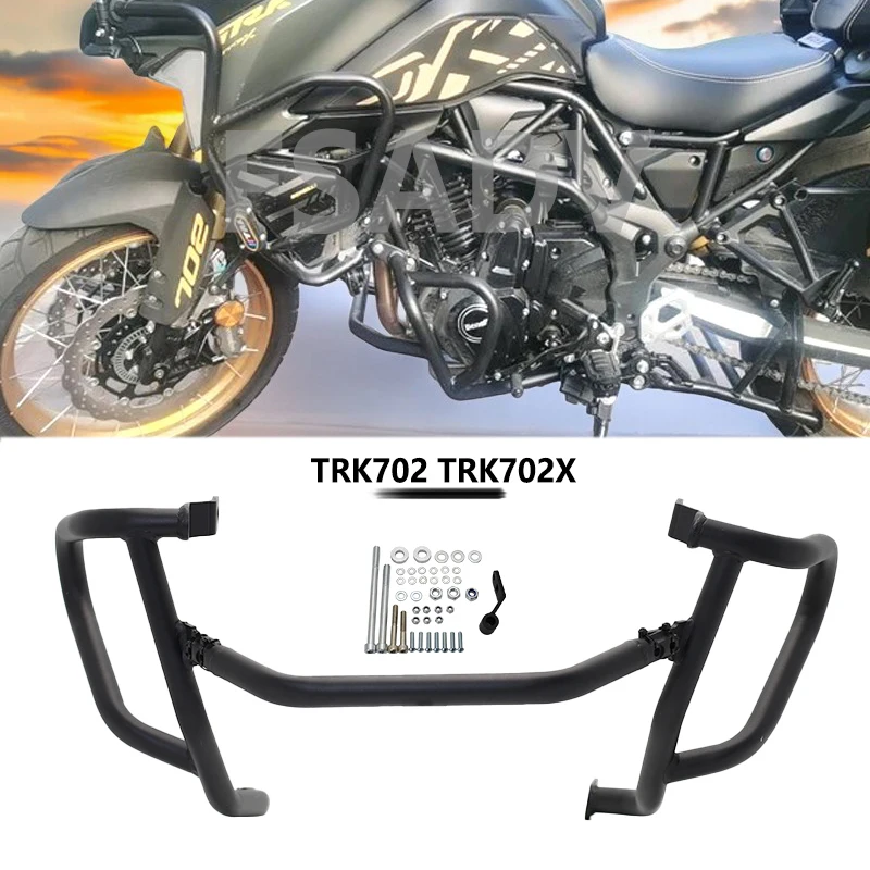 Fit For Benelli TRK702 2022 2023 TRK702 X TRK 702/X Motorcycle Highway Engine Guard Crash Bar Frame Bumper Fairing Protector Bar