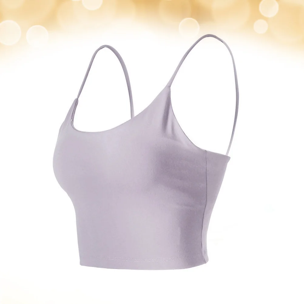 Purple Size S Shockproof Sports Bra Woman Strap Underwear Fitness Vest Lightweight Breathable Yoga Running Tennis Sports Vest