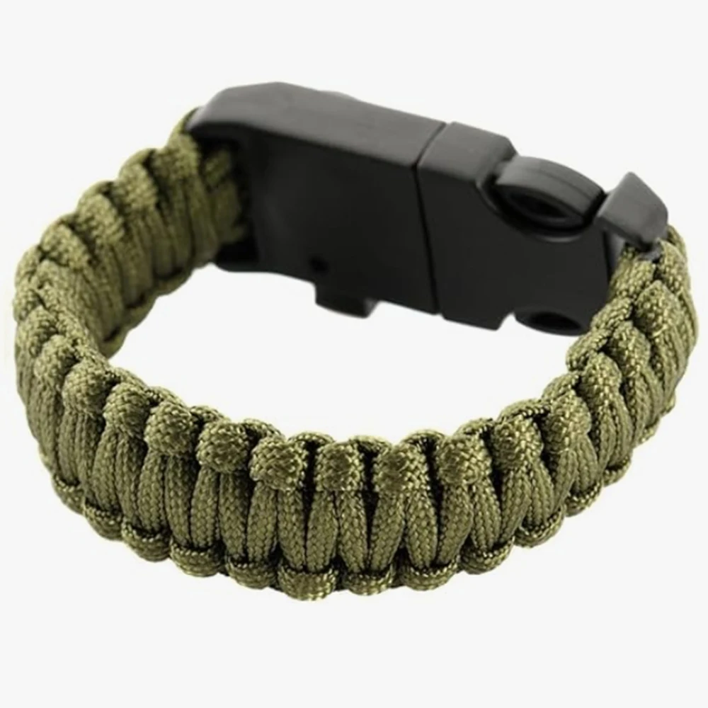 5-in-1 Outdoor Multifunktions Paracord Überleben Armband Männer Frauen Camping Abenteuer Notfall Rettung Überleben Seil Armband ﻿ ﻿
