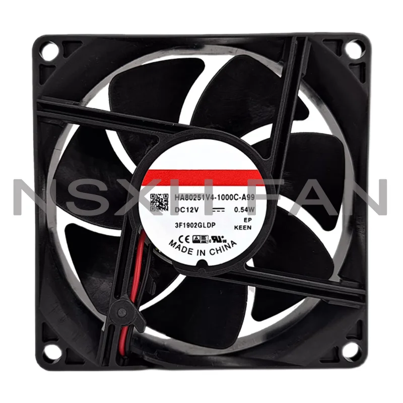 HA80251V4-1000C-A99 8025 8 cm 12V Low Speed 2000rpm Built-in Cooling Fan