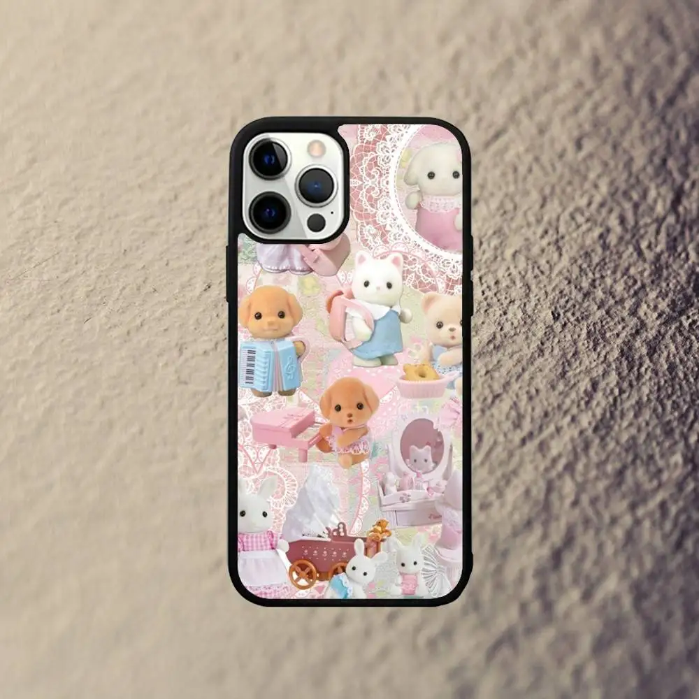 เคสโทรศัพท์ลายซิลวาเนียนแฟมิลี่สุดน่ารัก สำหรับ iPhone 17,16,15,14,13,12,11,Pro,Max,Plus,Mini,SE4,E รองรับการชาร์จไร้สายแบบแม่เหล็ก Magsafe