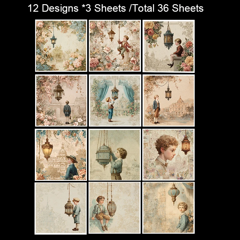 Бумага для оригами и скрапбукинга размером 6 x 6 дюймов (36 листов): прессы для сушеных цветов для скрапбукинга, оригами и ботанических поделок — художественный комплект