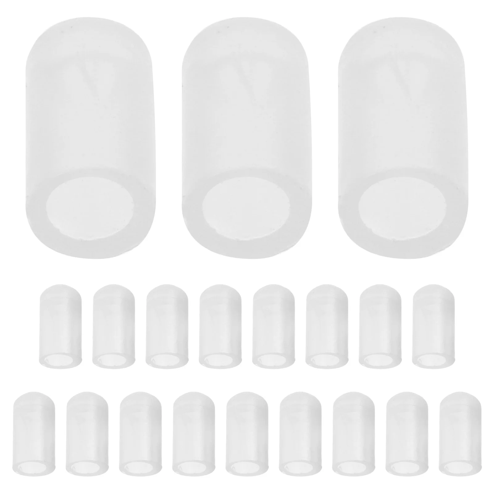 20 個の凧ロッドキャップ耐久性のあるプラスチック交換部品簡単に取り付けられる DIY フレームサポートロッドキャップ屋外飛行用