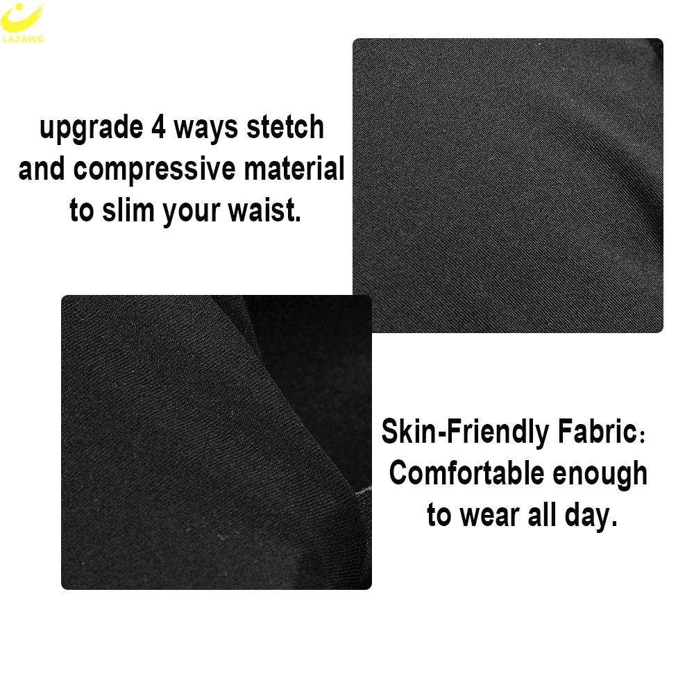 LAZAWG Men Tummy Control Shorts High Waist Butt Lifter Panties with Pads Waist Trainer Slimming Abdomen Hip Enhancer Shapewear