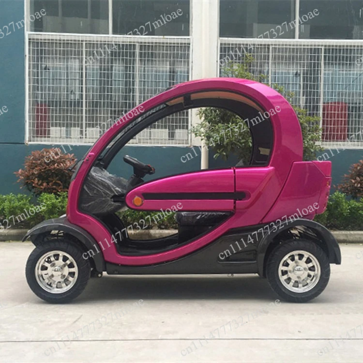60V lithium battery four-wheel electric hybrid fully enclosed battery car mini