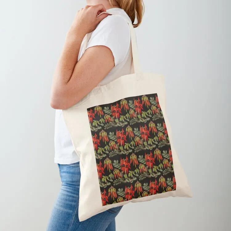 

Sturtas Desert Pea Tote Bag canvas shopping bag shopper bags for women bag for beach Canvas shoulder