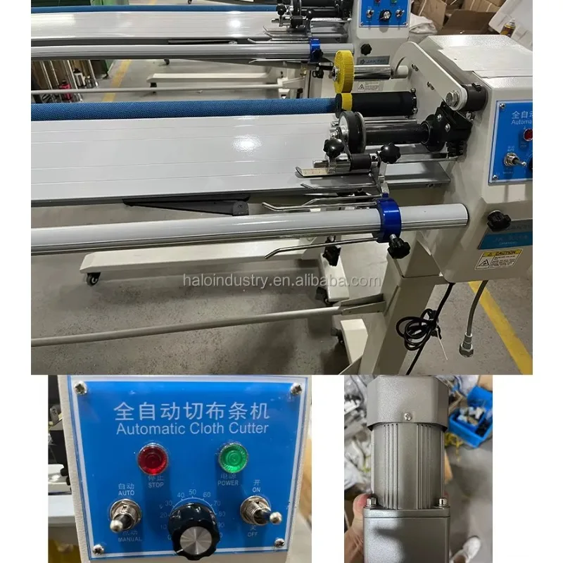 Automatische gebreide jersey geweven stof strip snijmachine snijmachine voor stoffen tape stof textiel