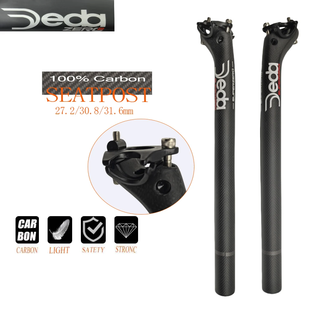 

Deda Bicycle Carbon Fiber Seat Post, Rear Offset 20mm, Road Mountain Bicycle Seat Post 27.2/30.8/31.6mm, Weight Approximately 18