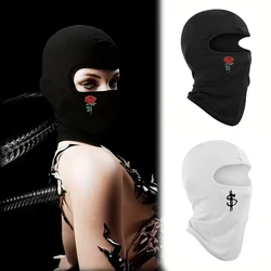 2pcs Print Unisex Versatile Sunshade Neck Gaiter And Face Mask, Fashion Balaclava Cap For  Outdoor Activities