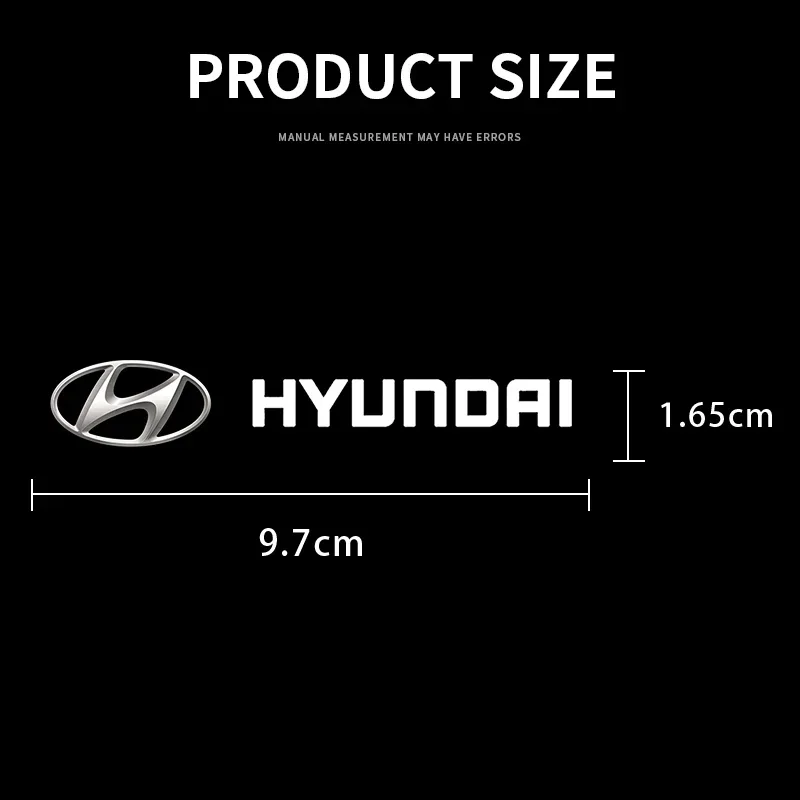Car Logo Stickers Door Side Window Body Universal Decal For Hyundai i30 i20 i10 i20 Tucson Elantra Veloster Sonata Accessories - view 2