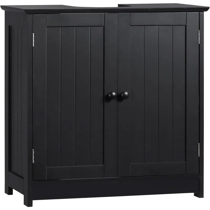 

Under Sink Bathroom Cabinet with 2 Doors and Shelf, Pedestal Sink Bathroom Vanity Cabinet