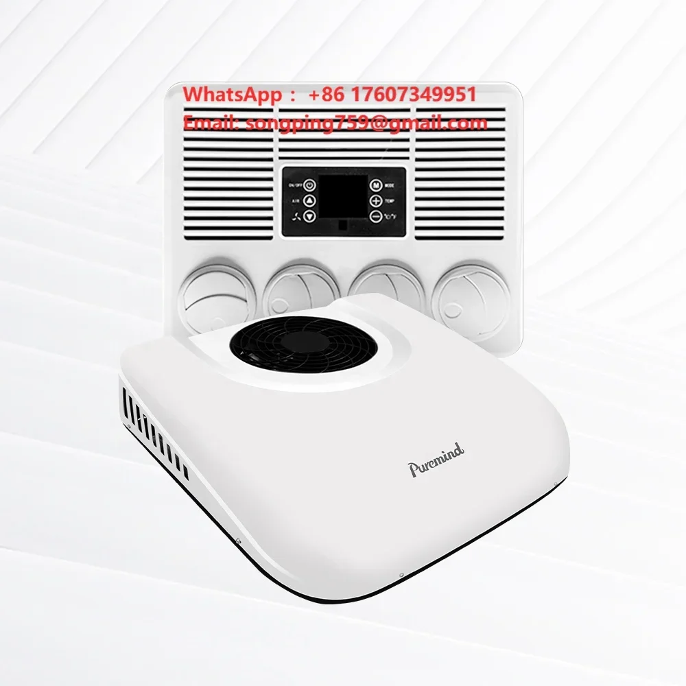 Puremind OEM ODM Truck AC Car Motorhome 12V 24V Air Conditioner RV Rooftop Parking Air Conditioners for Camper Van