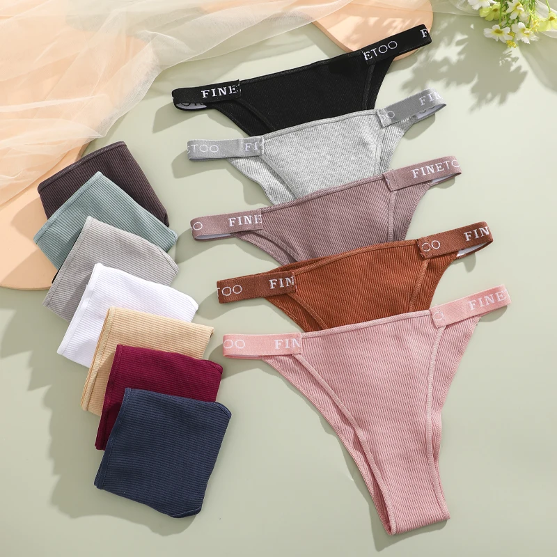 4Pcs Cotton Brazilian Panties Women's Low-Waist Bikini Underwear Sexy Breathabl… - Image 4