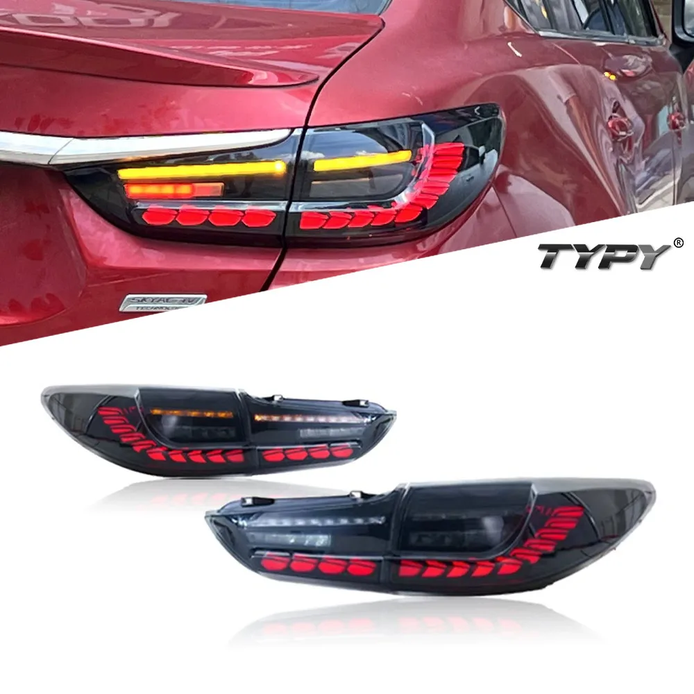 

Car Styling Tail Lamp Assembly For Mazda 6 Atenza Taillights 2014-2019 Upgrade Modified to New Atenza Dynamic Signal Taillight