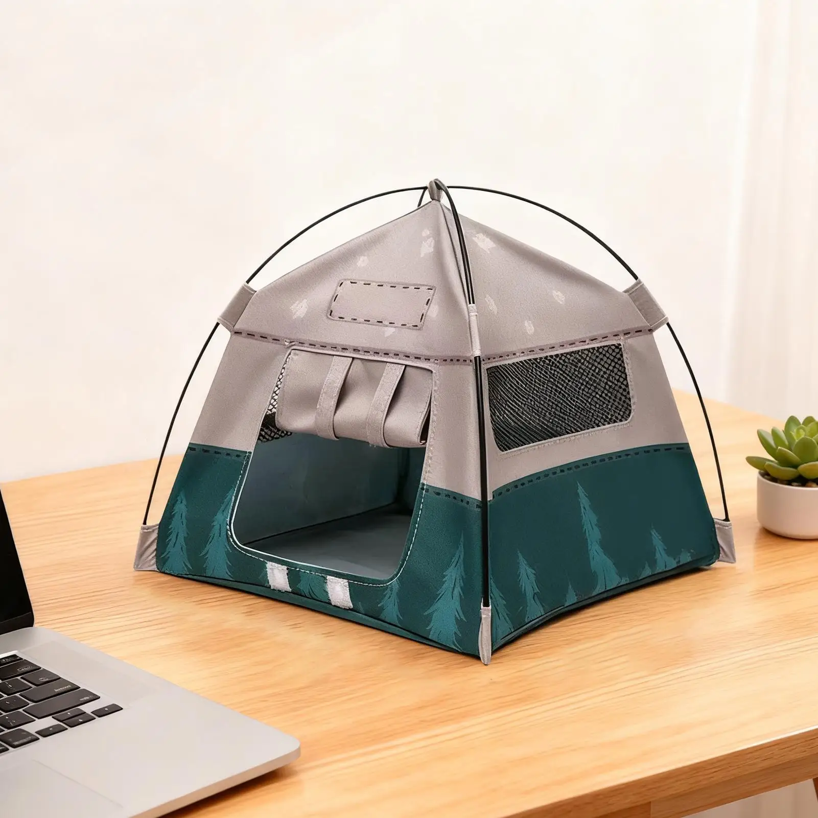 خيمة صغيرة بمقياس 1:12، نموذج خيمة اللعب، ملحقات المشهد المزخرف للأولاد والبنات، عرض الحديقة الخارجية للمنزل