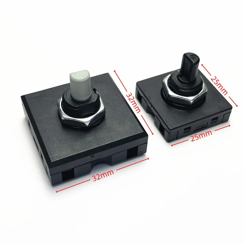 1개 기어 속도 조절 스위치 4, 플러그 2/3 기어 전기 압력솥 건강 관리 냄비 팬 사각 회전 스위치 25/32mm LG