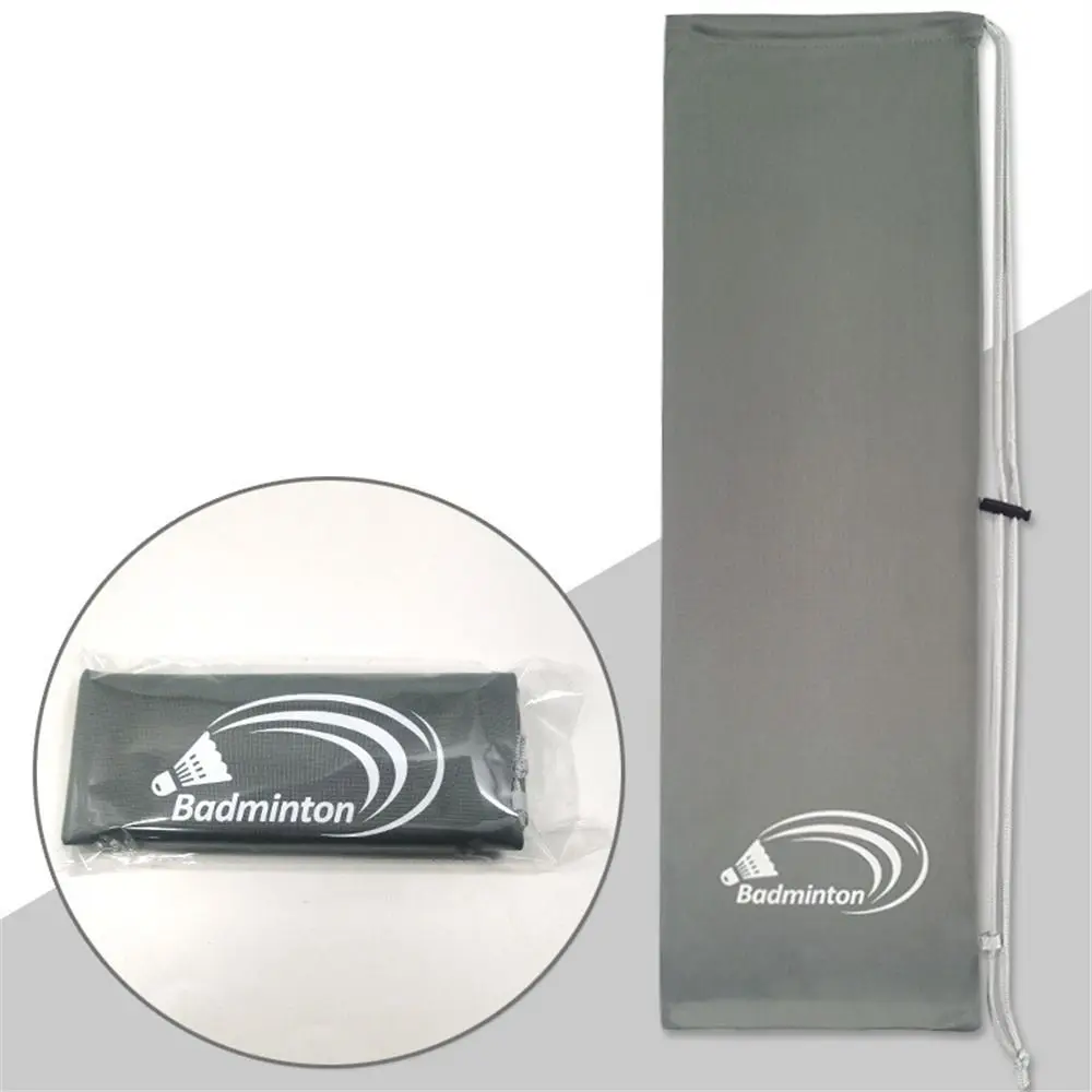 

Drawstring Pocket Badminton Racket Cover Bag Large Capacity Flannel Cover Badminton Storage Bag 23cmx72cm Thick