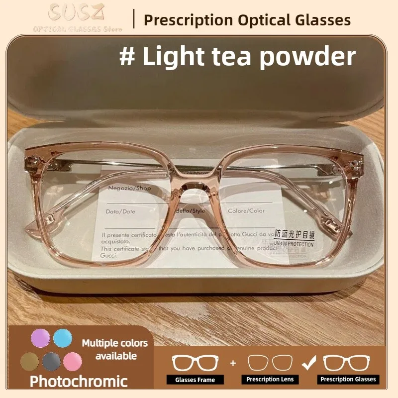 

SUSZ Fashion Cat Eye Women's Reading Glasses Lady Myopia Anti Blue Light Computer Glasses Progressive Prescription Eyeglasses