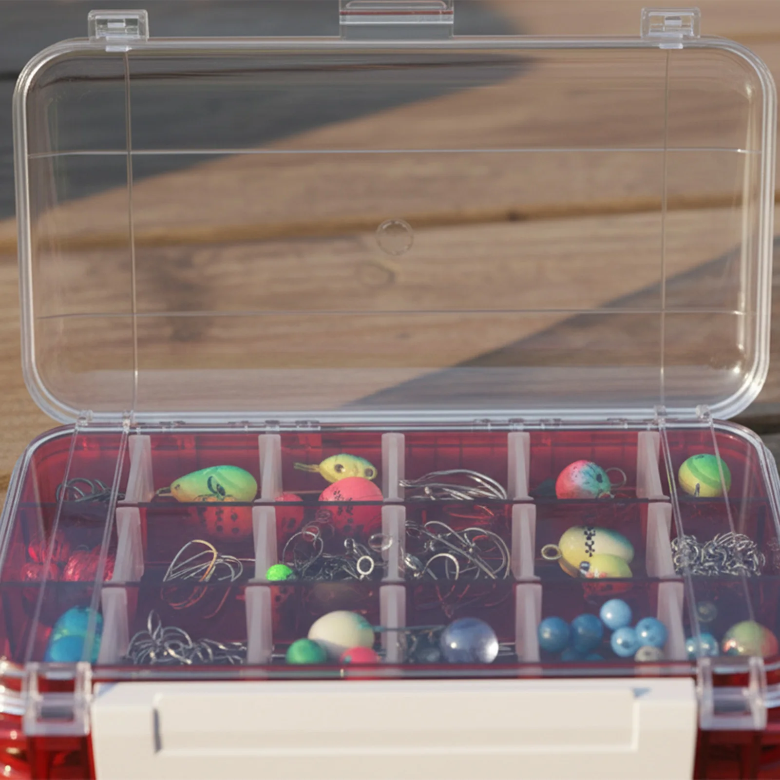 Portable Fishing Tackle Boxes DIY Bait Container Fish Lure Storage Multi Compartments Plastic Case Fishing Accessories Tool
