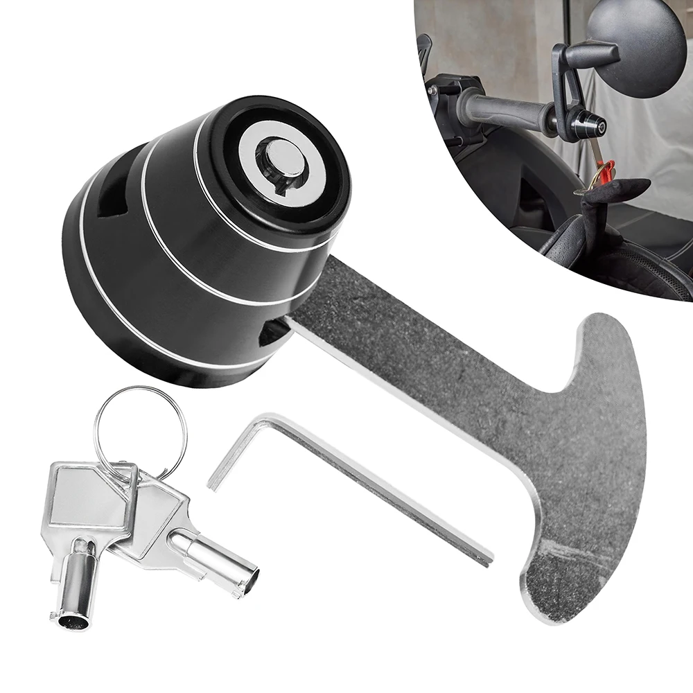 

Handlebar Helmet Lock for Can Am Ryker/Rally Edition/Sport 2019-2025 Anti Theft Heavy Duty CNC Aluminum ATV Accessories