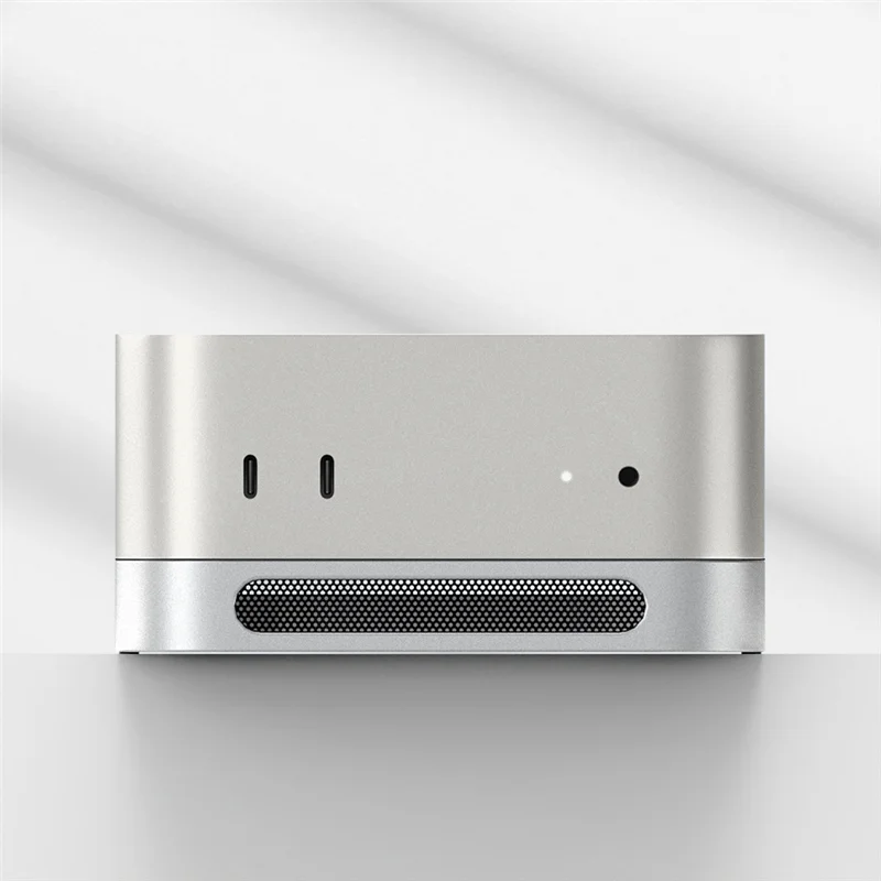 

Cooling Holder Dock Desktop Stand For Mac Mini M4/M4 Pro Dustproof Base Heat Dissipation Bracket