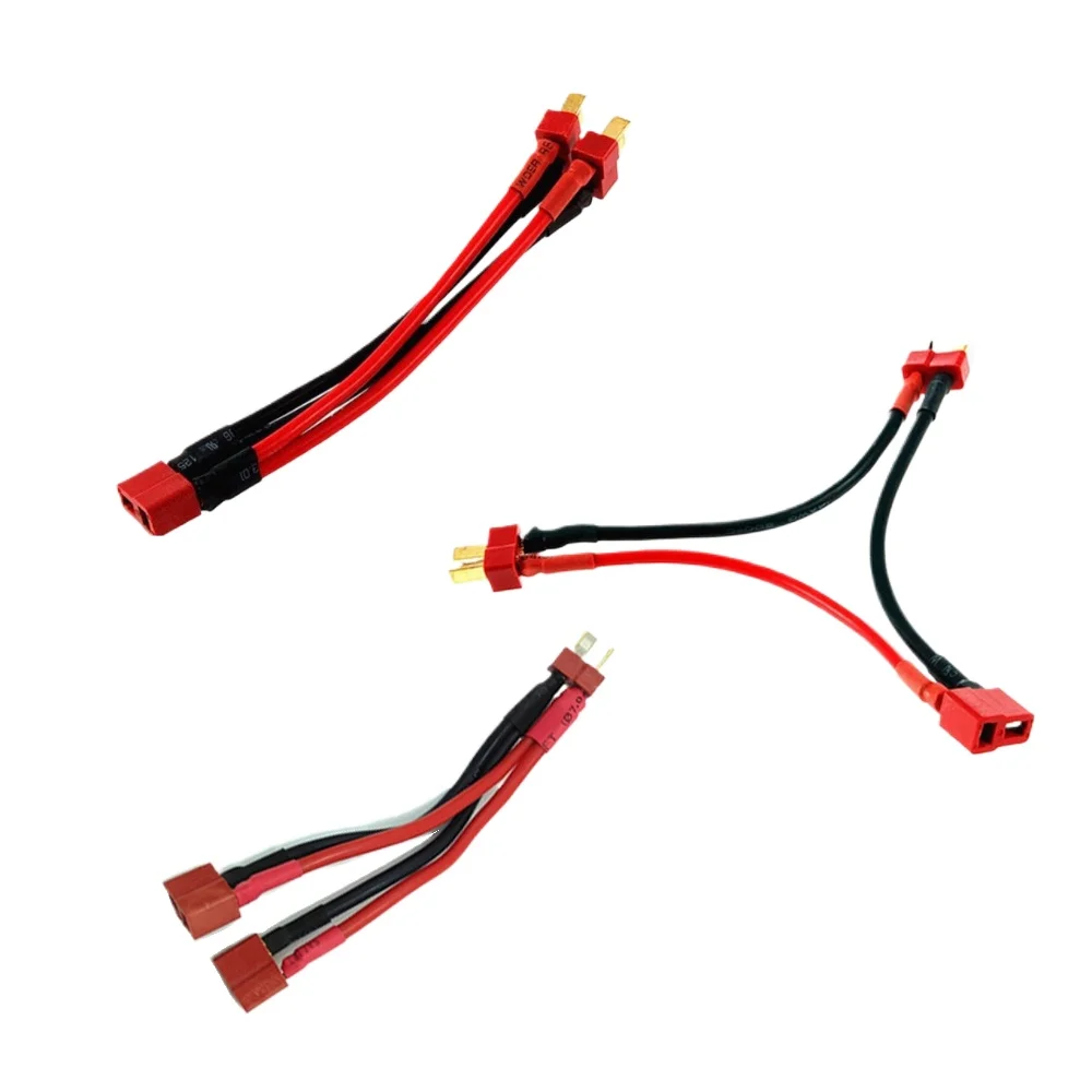 T-Plug Female to Male T Plug Parallel Series connection Battery Pack Connector Cable For Rc Lipo Battery Rc Model