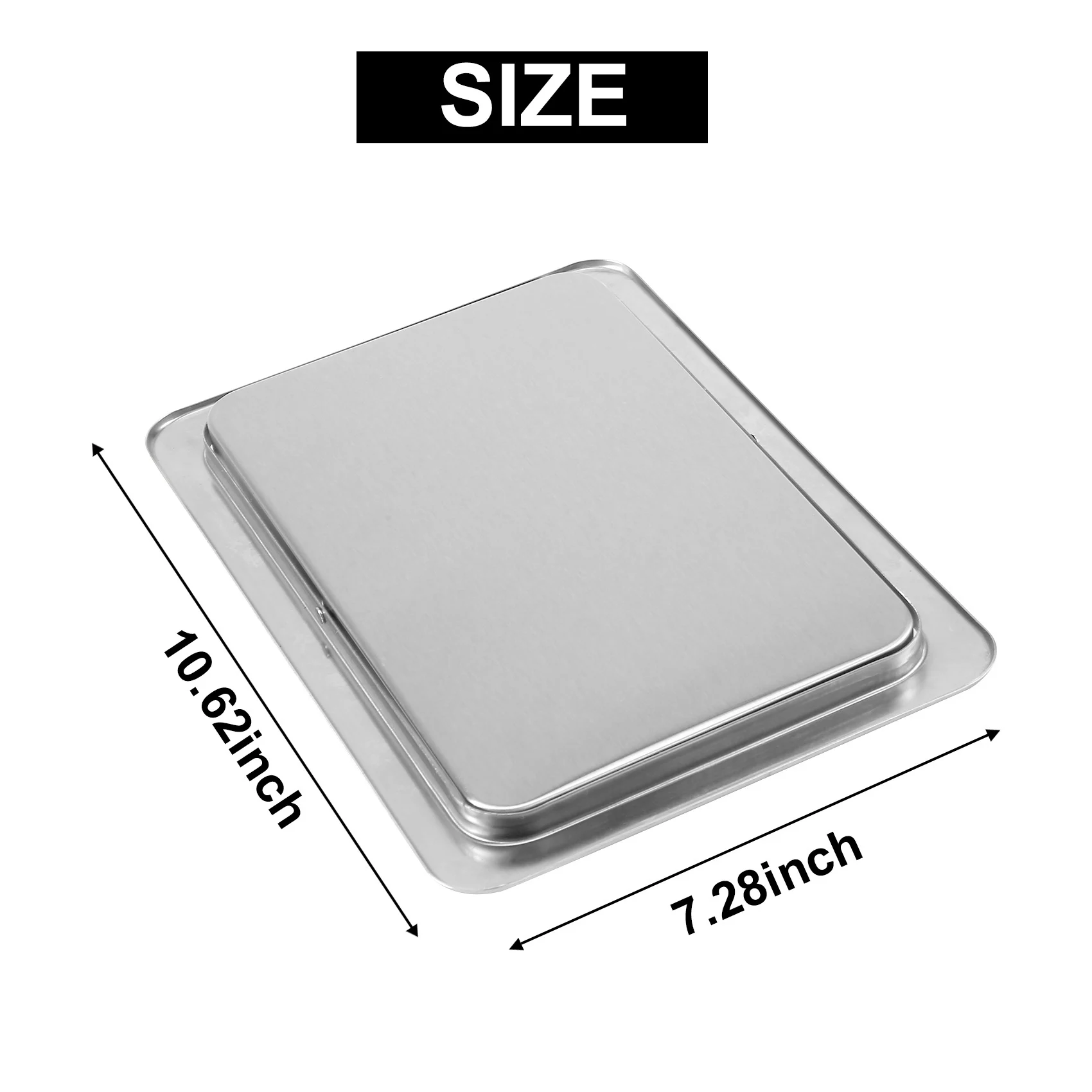 Stainless Steel Garbage Flap Lid Trash Bin Cover Flush Built-in Balance Swing Flap Garbage Lid for Kitchen Counter Top B