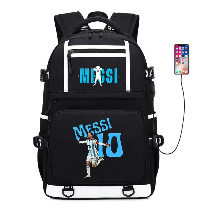 Borsa da scuola primaria e secondaria stampata messi borsa da viaggio per il tempo libero all'aperto zaino per giovani di grande capacità