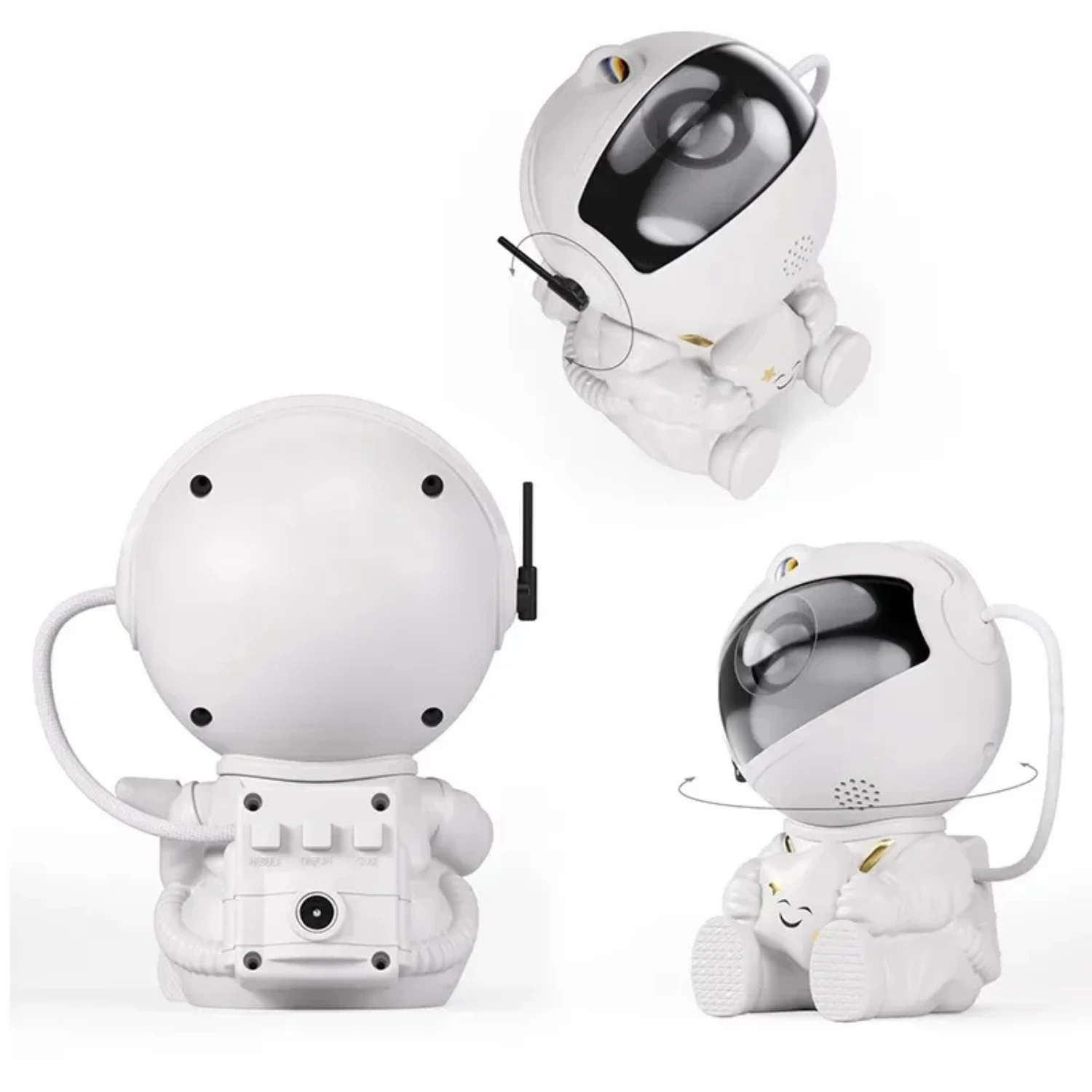 Céu estrelado projetor LED Night Light, lâmpada astronauta exclusivo, impressionante rotação moderna, presente perfeito para decoração do quarto, novo