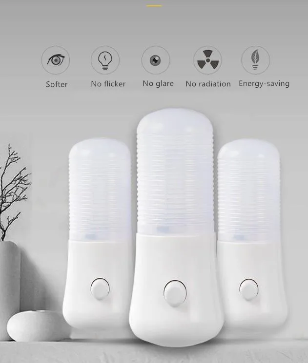 

Light Controlled Dream 3000k 6000k LED Night Light Novelty Night Light US Plug Induction Night Lamp AC 110V 220V