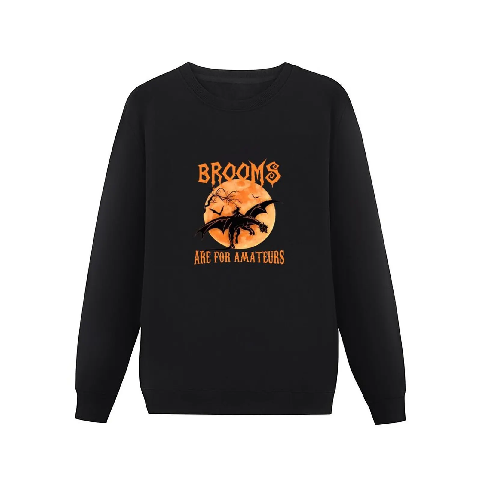 Brooms are for Amateurs Pullover Hoodie men's winter sweater japanese style anime clothing graphic t shirts men sweatshirts