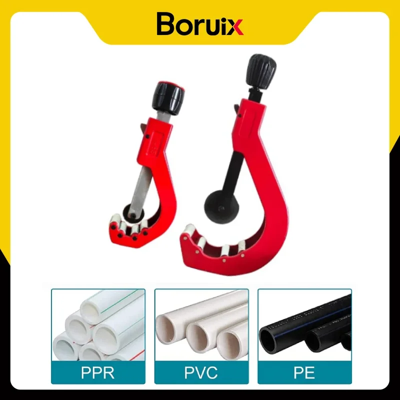 BORUIX 14-120mm Copper Pipe Cutter Portable Tube Cutter with Hobbing Circular Blades for Aluminum PVC PPR PE Tube Hand Tools