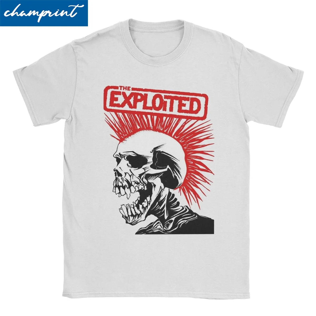 Punk Rock Band Men Women's T Shirt The Exploited Casual Tee Shirt Short Sleeve Crew Neck T-Shirt Cotton Plus Size Clothes