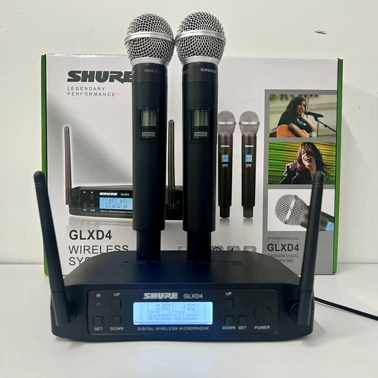 Original Shure GLXD4 SM58 wireless microphone ultra-high frequency dynamic professional party stage karaoke microphone