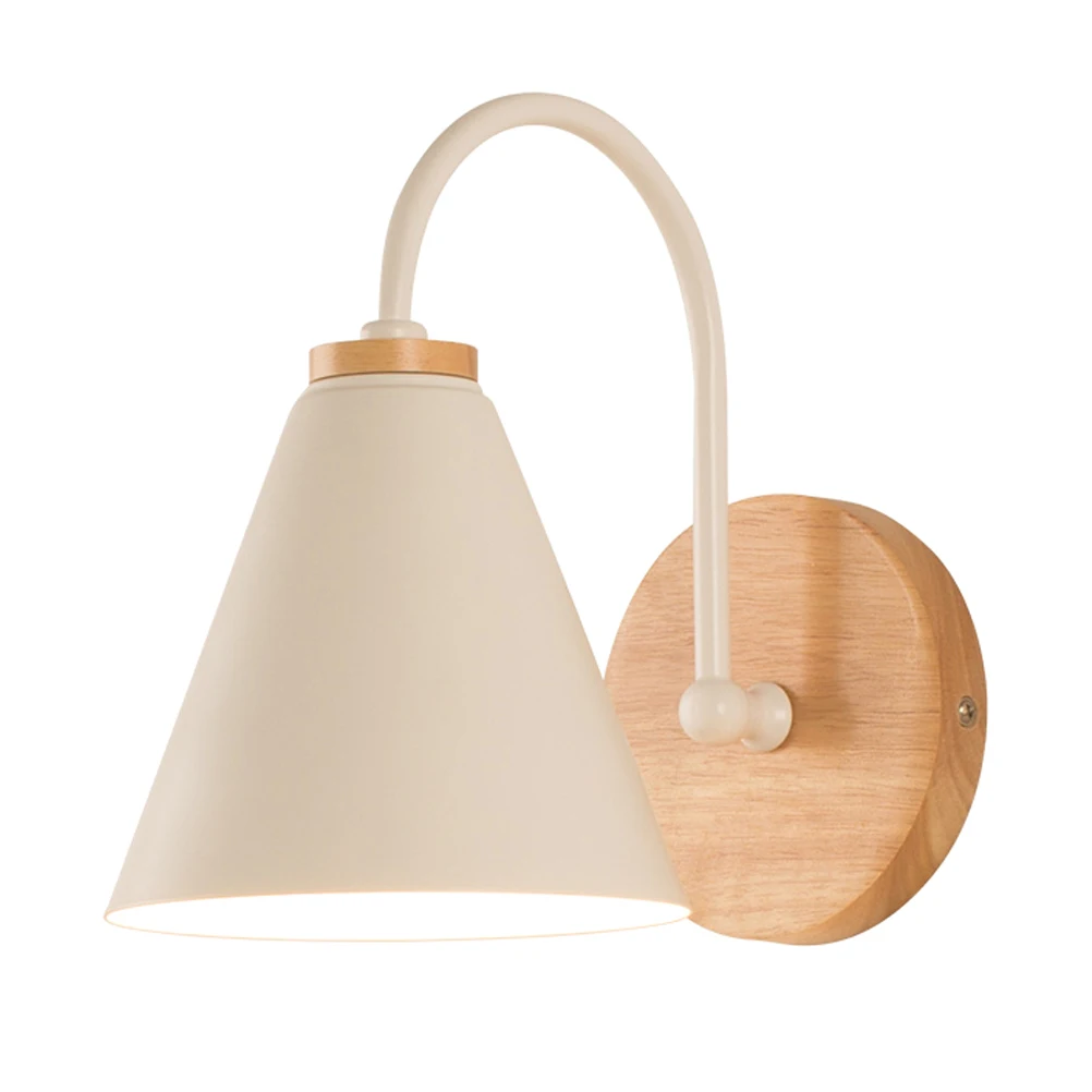 

Wall Lamp Iron Wood Retro Home Decor Bedside Lights Cozy Illumination Bedroom Porch Light Indoor Lighting Fixtures