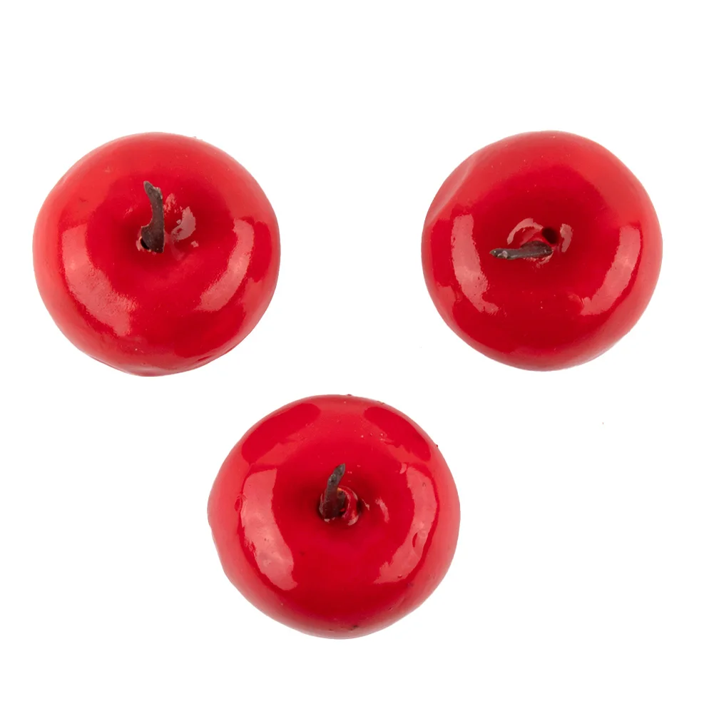 20Pcs High Quality Simulation Fruit Fruit Props Props 3.5cm X 3cm Red Green Play Toys Simulation Fruit Advertising Promotions