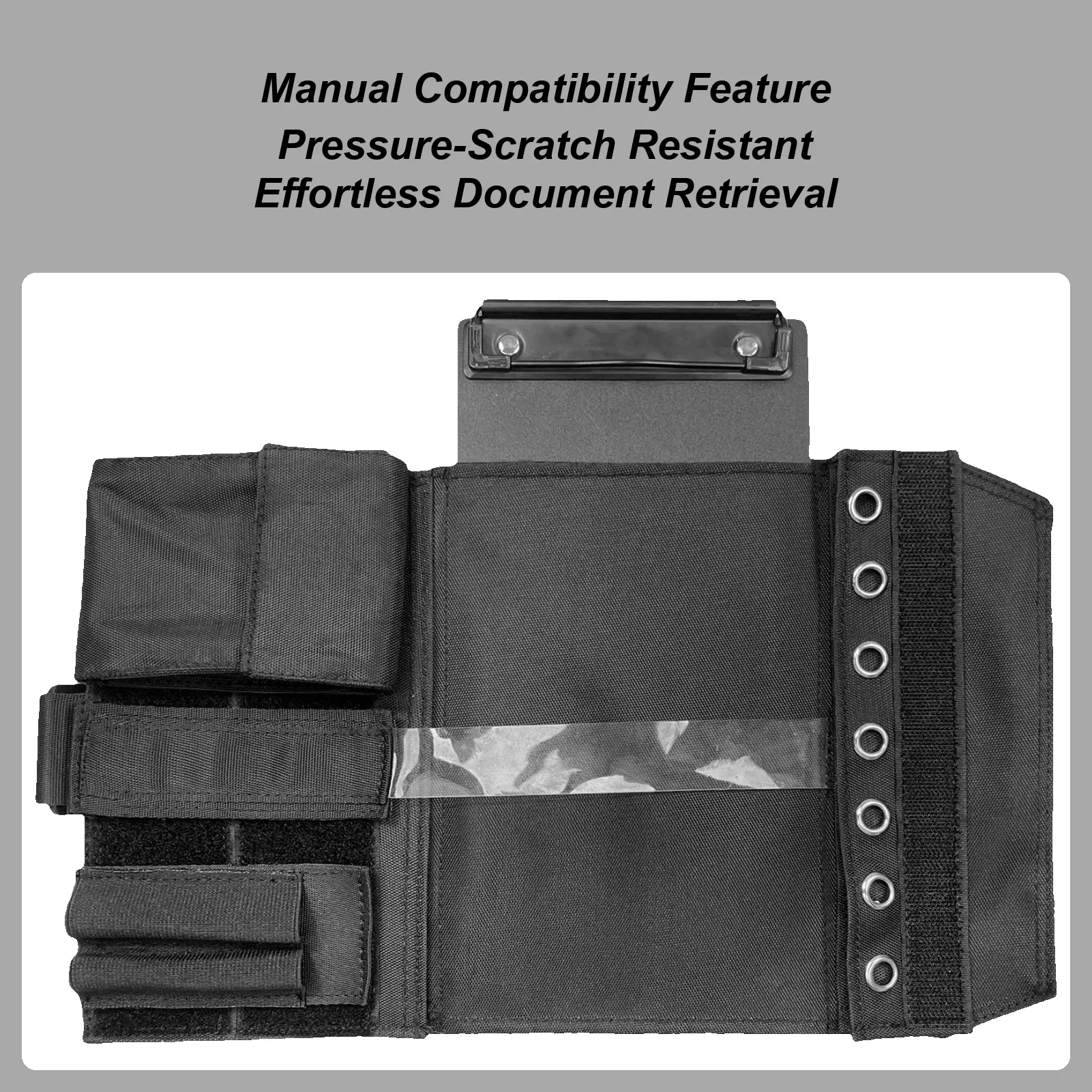 Pilot Kneeboard 7-Slots Knee Writing Board with Leg Strap Clipboard with Pen Holder for Cards Document Home School Notes