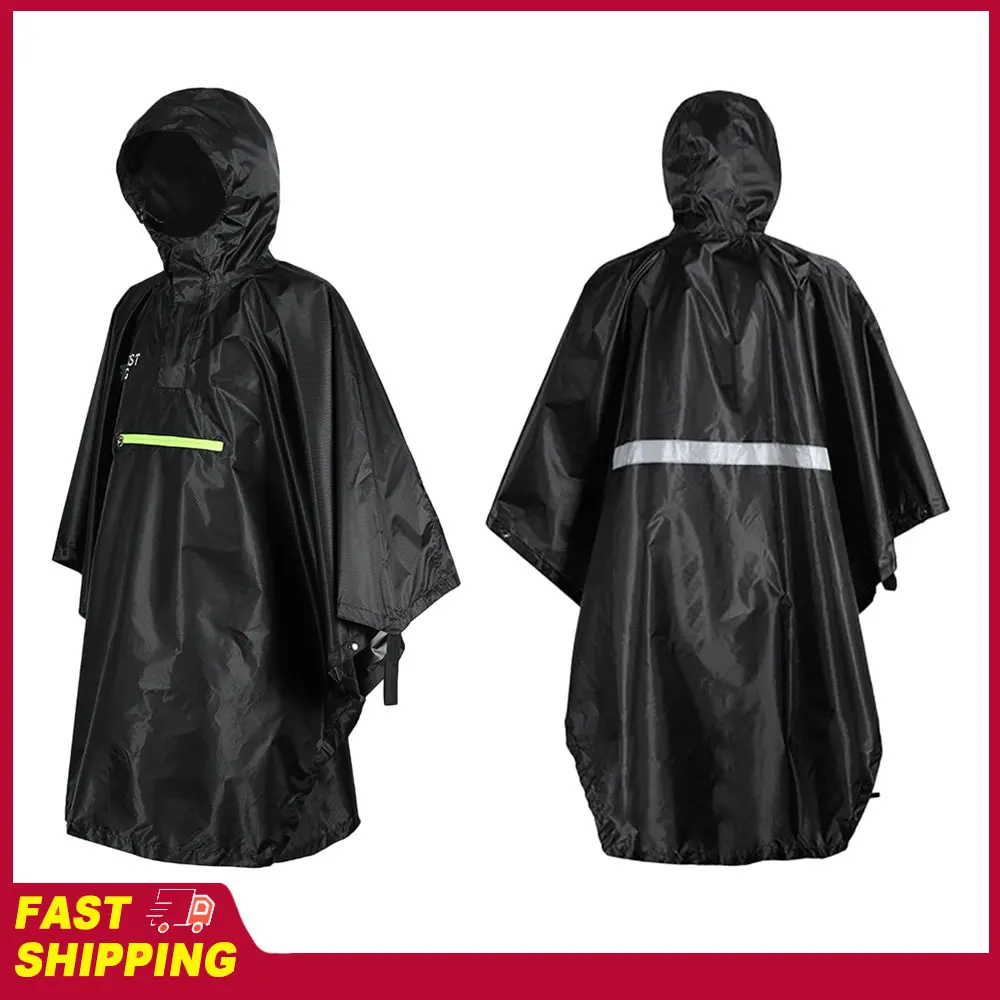 Bicycle Raincoat Rain Coat Rainwear with Reflector Rainproof Poncho Rain Cape Men Women Raincoat Tool with Reflective Strip