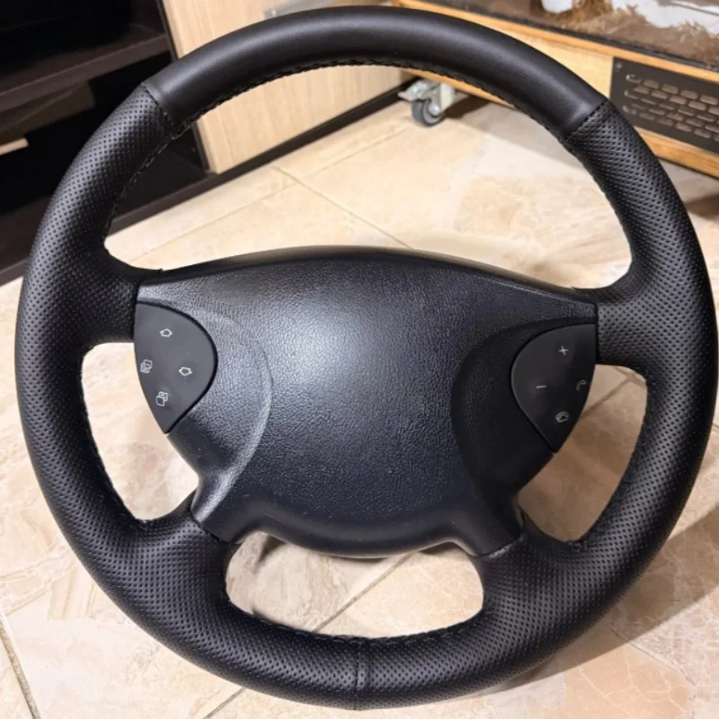 Custom Leather W211 G-Class W463 E350 E320 2002 2003 2004 2005 Accessories Car Steering Wheel Cover For Mercedes benz E-Class