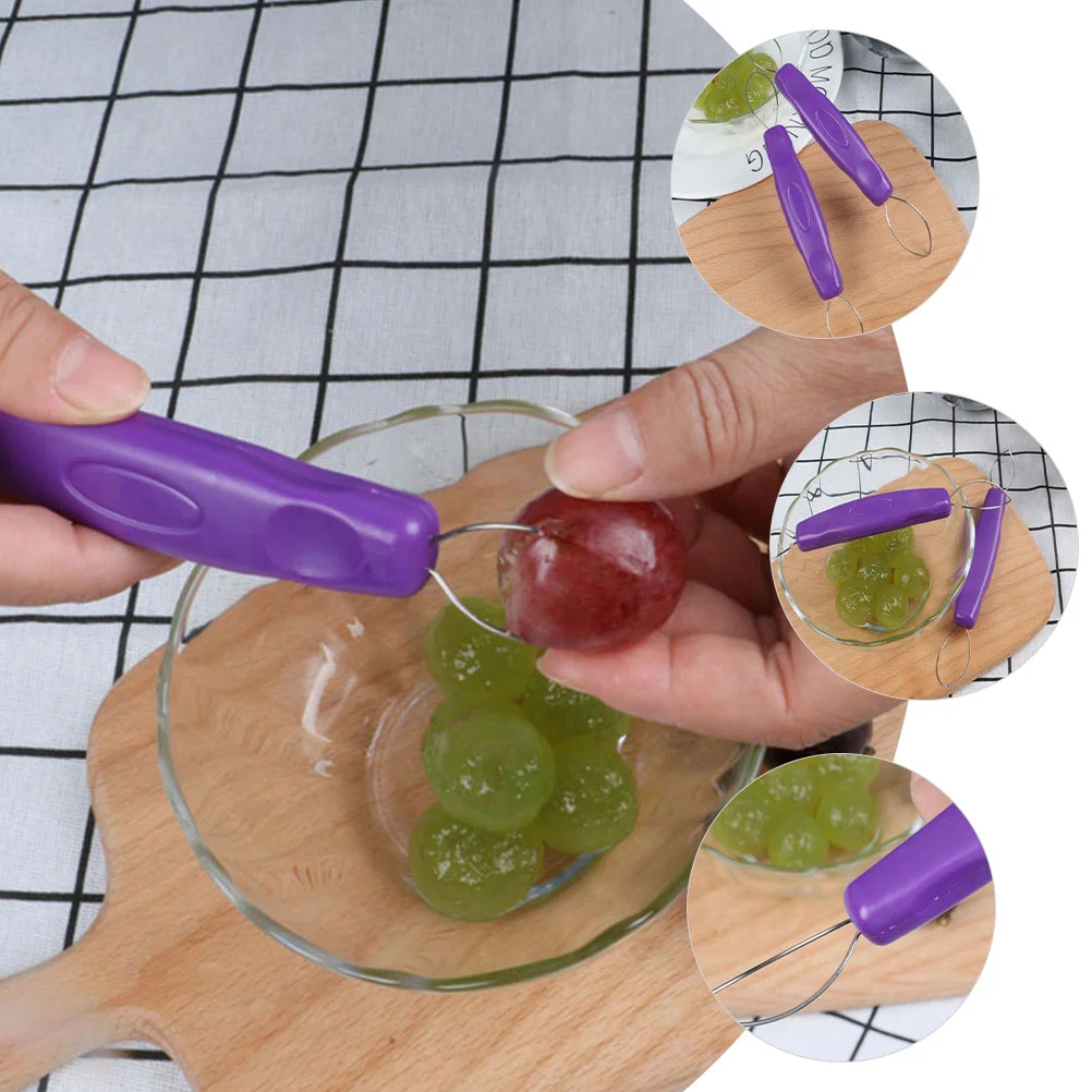 2 Pcs Grape Peeler Kitchen Gadgets Professional Skin Convenient Fruit Accessories Peeling Tool Household