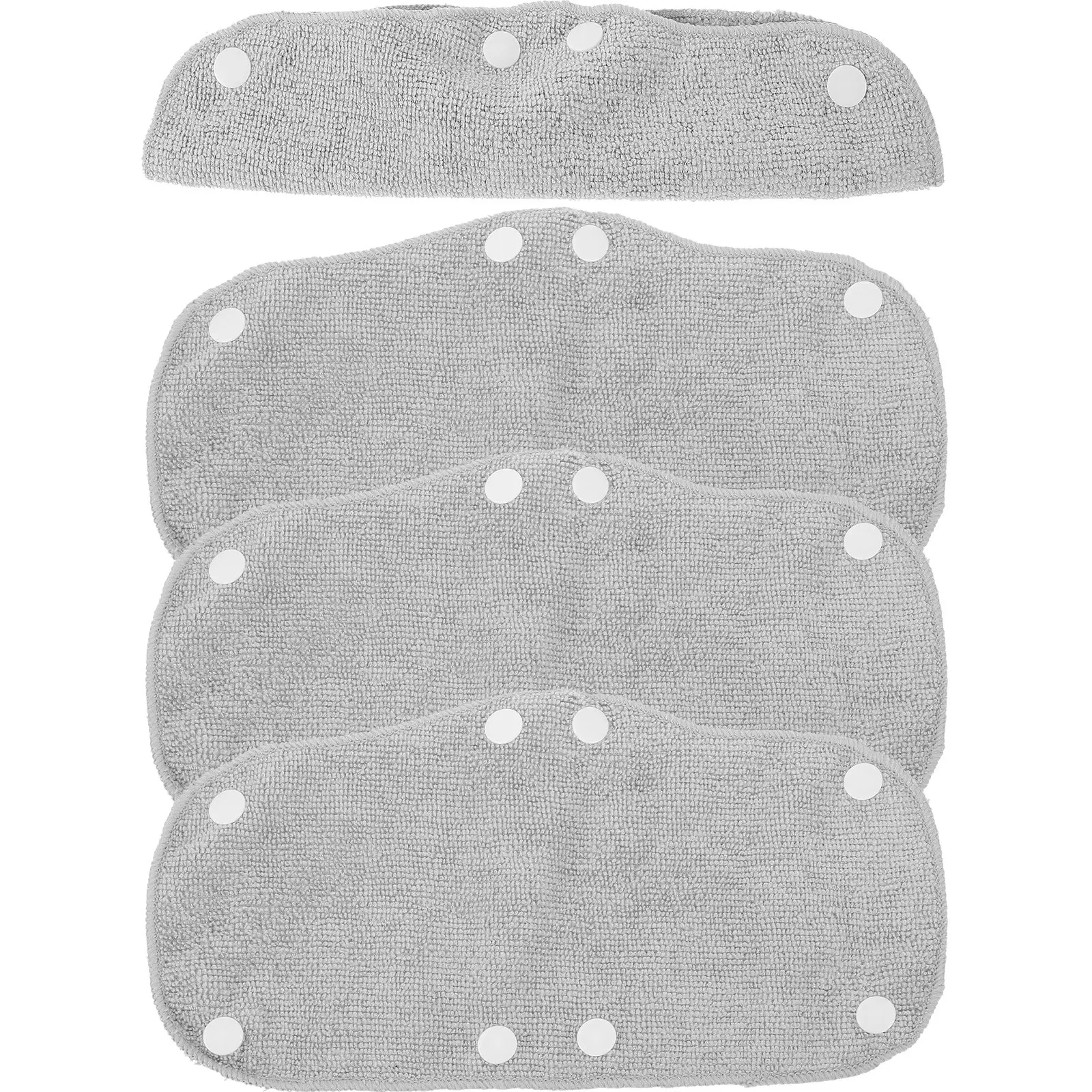 

4Pcs Safety Hat Sweatband Dark Gray Breathable Sweat Absorber Snap Fastener Sweatband Liner Hard Hat Supplies Worker Comfort